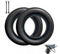 mizikuu 2x Camera d'Aria, 3.50/3.00-8 Ruota di Ricambio Camera d'Aria Ruota Carriola Pneumatici Da Per Carrelli a Mano Trattore Inner Tube Valvola Per Carrello, Spazzaneve, Generatore e Altro