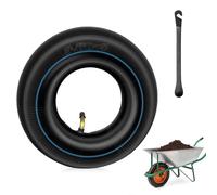 mizikuu 3.00/3.50-4 Camera d'Aria, Ruota di Ricambio Camera d'Aria Ruota Carriola Pneumatici Da Per Carrelli a Mano Trattore Inner Tube Valvola Per Carrello, Spazzaneve, Generatore e Altro