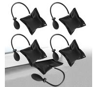 mizikuu 4 Pezzi Pompa ad Aria Cuneo, Cuscinetti di Montaggio Quadrati Air Pump Wedge Sollevatore Gonfiabile fino a 200 kg per Finestrini Porte Casa e Riparazione Auto, Nero