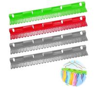 mizikuu 4 Pezzi Stendibiancheria Calzini, Appendiabiti Per Calzini Plastic Mollette per Calzini Antivento Clips per Calzini per Asciugare,Vestiti Biancheria Intima, Calzini, Asciugamano