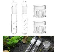 mizikuu 4 Pezzi Trappola per Planari, 2 Fori 3 Fori Vetro Trasparente e Trappola e Trappola a 8 Fori in Acrilico Trappola Lumaca Worm Leech Pest per Serbatoio di Pesce Acquario