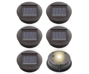 mizikuu 6 pezzi di ricambio per luci e pannello solare, lampadine da 8 cm, lanterna, coperchio impermeabile, coperchio di ricambio per lampade da giardino e fai da te