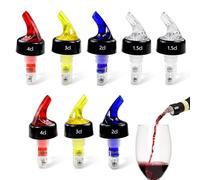 mizikuu 8 Pezzi Versatore Bottiglia, 4 cl 3 cl 2 cl 1,5 cl Beccuccio Conico Liquore Bottiglia multifunzionale Tappi Versatori Versatore D'olio Tappi per liquore, Vino, Olio, Cocktail, Succo