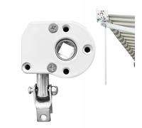 Mizikuu Argano per Tende da Sole, Ruota Motrice e Cambio a Manovella per Tende da Sole Pieghevoli, Bianco