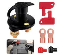 mizikuu Batteria Principale Interruttore 12V / 24V, Staccabatteria Isolatore Spegnimento Rapido Con Chiavi Isolatore Batteria Interruttore Di Scollegamento Batteria Per Auto, Camper, Camion, Marino