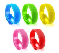 mizikuu Braccialetti Luminosi, 5 Pezzi Bracciale LED Braccialetto Riflettente Sicura per Running Braccialetti Leggero Braccialetto LED per Concerti, Festival, Sport, Feste, Serate