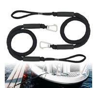 mizikuu Cime Elastiche Per Barche, 2 Pezzi Bungee Dock Line Con Gancio 1,2 m Cordone Elastico Per Ormeggio Marino Cime di Aggancio Rapido Per Barche, Moto d'Acqua, Pontone, Kayak, Canoa