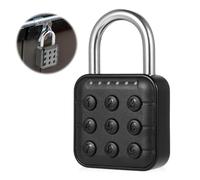 mizikuu Elettronica Lucchetto con password, IP67 Impermeabile Lucchetto Combinazione Metallo Sicuro Lucchetto Serratura Lucchetto Palestra per Zaini, Armadietto, Cassetto