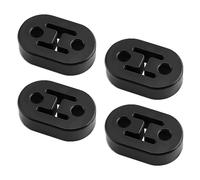 mizikuu Gancio di scarico per Auto, 4 Pezzi Gomma Scarico Gancio Auto universale Supporto per Tubo di Scarico per Auto Silenziatore di Scarico Per Maggior Parte Delle Auto, 2 Fori 12mm, Nero