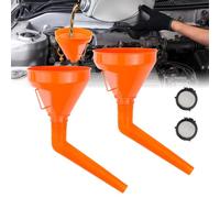 mizikuu Imbuto in Plastica, 2 Pezzi Imbuto Universale Flessibili Angolo Retto imbuti portatili a benzina Imbuto a bocca lunga a mani libere per moto, auto, macchine agricole automobilistiche