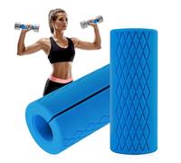 mizikuu Manopole per bilanciere, 2 Pezzi Manopole in silicone Grip per Bilancieri per Aumentare La Forza di Presa Antiscivolo per Allenamento Di Forza Di Presa