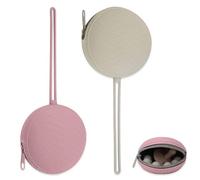 mizikuu Scatola Portaciuccio, 2 Pezzi Portaciuccio Scatola in Silicone Senza BPA Non Tossica e Inodore Ecologico, Antibatterico Igienico Custodia Per Ciuccio Porta Neonato Scatolina, Grigio Marrone