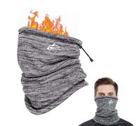 mizikuu Sciarpa Circolare, Scaldacollo invernale da uomo Pile Termico Invernale Sciarpa Spesso Doppio Strato Snood Caldo e Morbido Neck Warmer per Moto Sci Snowboard Running Ciclismo