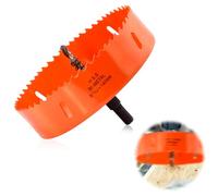 mizikuu Sega a tazza bimetallica, 140 mm, universale HSS M42, punta a tazza rotonda, fresa a tazza per taglio preciso e veloce di legno, plastica, piastre metalliche sottili, compensato e acrilico