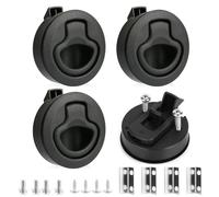 mizikuu Serratura a Pulsante, 4 Pezzi Chiusura a Pulsante Caravan Push Lock Senza Chiave Chiusura Della Porta a Pulsante per Porta, Armadio, Barche, Yacht