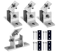 mizikuu Staffa Pannello Solare, 4 Pezzi Regolabile Pannelli Solari Kit Staffa Supporto Regolabile per Pannello Solare di Montaggio del Pannello Solare Camper Barca Tetto Campeggio Van Caravan