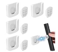 mizikuu Supporti Magnetici Per Telecomando, 4 Pezzi Supporto Magnetico, Porta Telecomando Da Muro Magnetico Senza Fori Portatelecomando Supporto Per Casa, Ufficio, Scuola (Bianco)