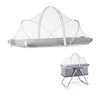 mizikuu Zanzariera Culla Neonato, Zanzariera per Lettino Universale 55x100cm con Cerniera a 2 Vie Portatile Traspirante Zanzariere per culla per Camera da Letto Familiare, Campeggio, Bianco