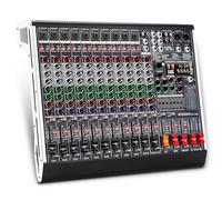 MIZISNR Mixer audio professionale a 12 canali con 99 effetti DSP, console mixer DJ digitale EQ a 7 bande w/USB Bluetooth MP3 per la registrazione, pulsante di accensione e disattivazione indipendente
