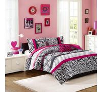 MIZONE Mi-Zone Reagan Comforter Set, Pink, Full/Queen