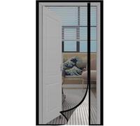 Mizontami Porta magnetica Fly Shae, design con fibbia laterale, alte prestazioni, aggiornamento avanzato del vetro, bianco nero 100 x 210