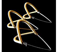 Mizrab, plettro per sitar indiano, in acciaio e ottone, super confortevole, 3 pezzi