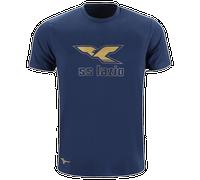 Mizuno 125th Anniversary S.S. Lazio Cotton Tee Logo Junior Navy Taglia116