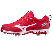 Mizuno 9-Spike Ambition 2 - Scarpe da Baseball da Uomo, Rosso Bianco, 42.5 EU