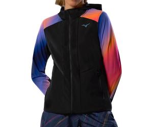 Mizuno Active Alpha Hanabi Giacche con cappuccio XS Nero