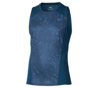 Mizuno Active DryAeroFlow Graphic Tank Top Estate Blu Uomo TagliaS