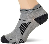 Mizuno Active Training Mid 2P Calze, Nero/Grigio, XL Unisex-Adulto