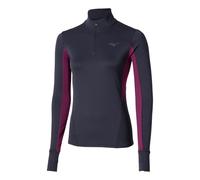 Mizuno Active Warmalite Half Zip Camicia Da Corsa Donna-Blu
