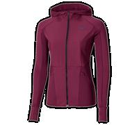 Mizuno Active Warmalite Hybrid Full Zip Hooded Long Sleeve Top Scarpe da corsa Dark purple Donna TagliaS