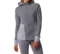 Mizuno Active Warmalite Hybrid Full Zip Hooded Long Sleeve Top Scarpe da corsa Quicksilver Donna TagliaL