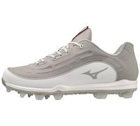Mizuno Ambition 3 Low TPU, Tacchetti da Baseball Uomo, Grigio/Bianco, 45 EU