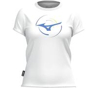 Mizuno Athletic RB T-shirt WHITE Donna TagliaS