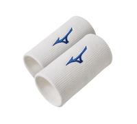 Mizuno Braccialetto unisex Lungo 1 paio, Bianco/Blu, NS