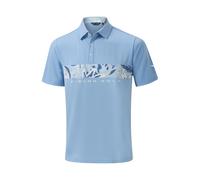 Mizuno Cali Stripe Polo Air Blu Uomo TagliaS