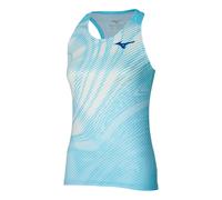 Mizuno Charge Printed Canottiera Donna in blu chiaro, Taglia: S
