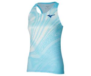 Mizuno Charge Printed Tank Blu Glow Donna TagliaXL