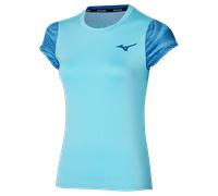 Mizuno Charge Printed Tee Blu Glow Donna TagliaXS