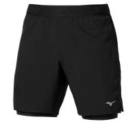 MIZUNO Core 5.5 Inches 2in1 Short - Uomo - Nero - Taglia L- modello 2026