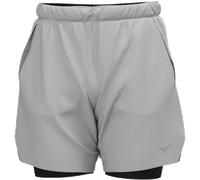 Mizuno Core 7.5 Inches 2in1 Short Vapor Argento Uomo TagliaS