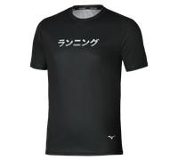 Mizuno Core Graphic Short Sleeve Tee Nero Uomo TagliaM