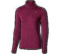 Mizuno Core Impulse Half Zip Long Sleeve Tee Dark purple Donna TagliaL