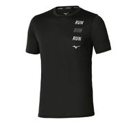 Mizuno Core Run Short Sleeve Tee Nero Uomo TagliaM