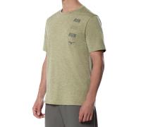 Mizuno Core Run Short Sleeve Tee Elm Uomo TagliaS