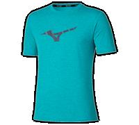 Mizuno Core Runbird Short Sleeve T-shirt Verde,Blu S Uomo
