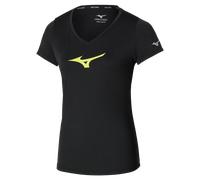 Mizuno Core Runbird Short Sleeve Tee Nero Donna TagliaM