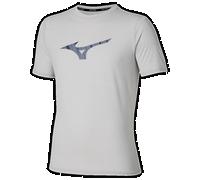Mizuno Core Runbird Short Sleeve Tee Vapor Argento Uomo TagliaS